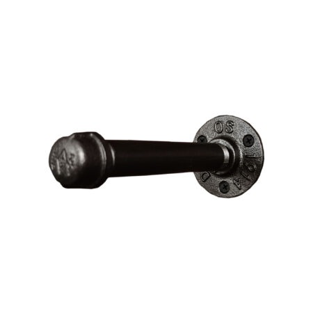Perchero de Pared "Pakal" Gris Hierro, Estilo Vintage Industrial para Baño, Hecho en México de manera Artesanal con Acero de alta resistencia.