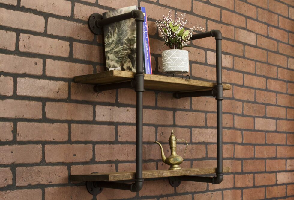 estilo vintage industrial hecho en méxico artesanal mexico repisas