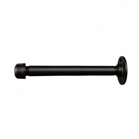Perchero de Pared "Pakal" Negro Mate, Estilo Industrial para Baño, Fabricado en Acero de alta resistencia con pintura anti corrosión.